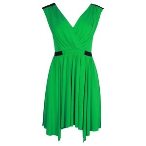 BCBG MaxAzaria 8 sleeveless bright green dress NWT